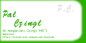 pal czingl business card